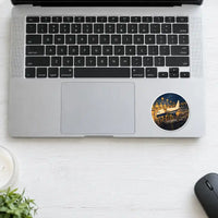 Thumbnail for Airbus A310-300P2F - 3D + Name - Circle Sticker - Laptop