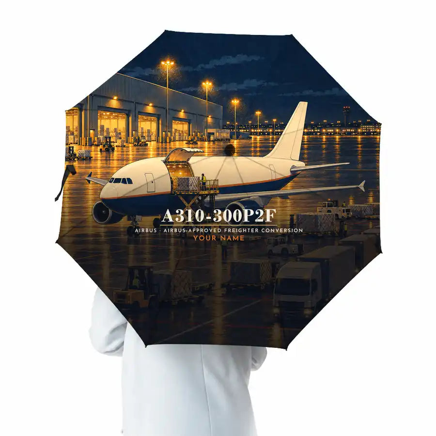 Airbus A310-300P2F - 3D + Name - Umbrella
