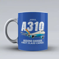Thumbnail for Airbus A310-300P2F - Cartoon - Mug - Blue