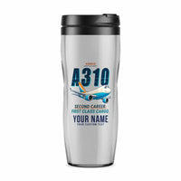 Thumbnail for Airbus A310-300P2F - Cartoon + Name - Plastic (No Holder) - Light Gray