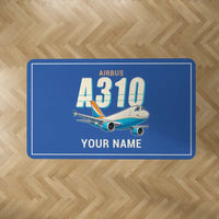 Thumbnail for Airbus A310-300P2F - Cartoon + Name - Rectangle Carpet - Blue