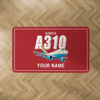 Thumbnail for Airbus A310-300P2F - Cartoon + Name - Rectangle Carpet - Red