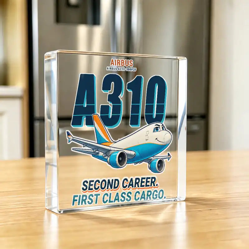 Airbus A310-300P2F - Crystal Ornament - Cartoon - Kitchen