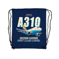 Thumbnail for Airbus A310-300P2F - Drawstring Bag - Cartoon - Dark Blue