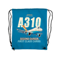 Thumbnail for Airbus A310-300P2F - Drawstring Bag - Cartoon - Light Blue