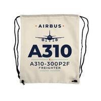 Thumbnail for Airbus A310-300P2F - Drawstring Bag - Heritage - Beige