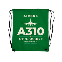 Thumbnail for Airbus A310-300P2F - Drawstring Bag - Heritage - Green
