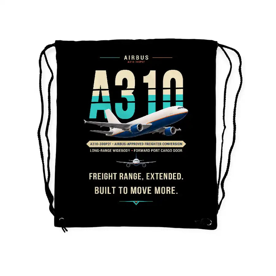Airbus A310-300P2F - Drawstring Bag - Original - Black