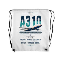 Thumbnail for Airbus A310-300P2F - Drawstring Bag - Original - White