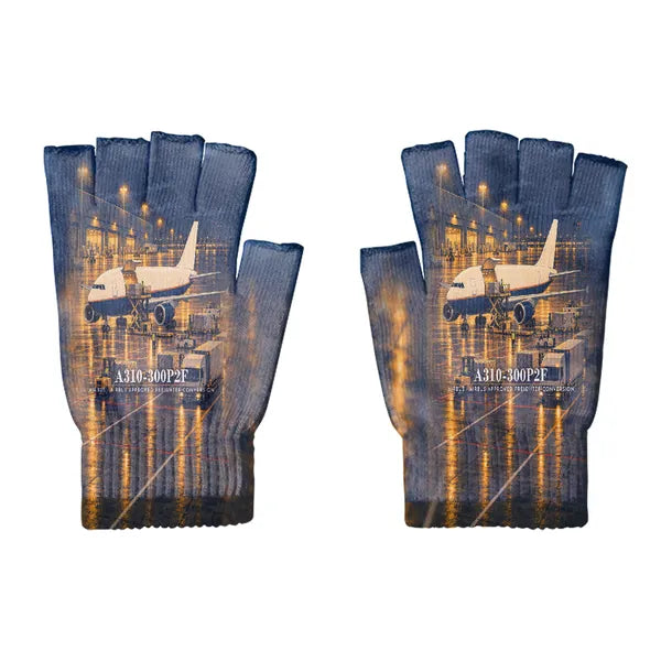 Airbus A310-300P2F - Gloves - Cut - 3D - Full Print