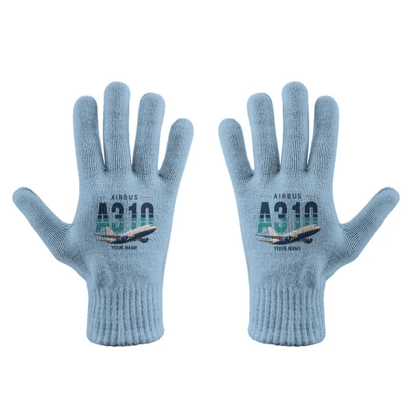 Airbus A310-300P2F - Gloves - Full - Original + Name - Light Blue