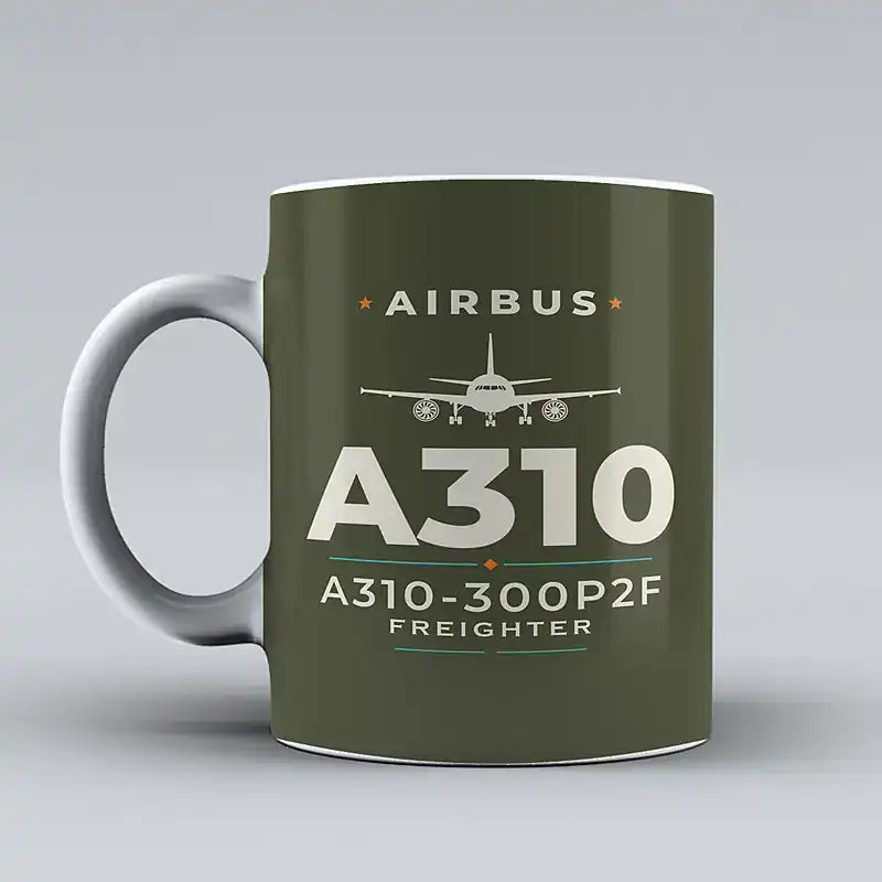 Airbus A310-300P2F - Heritage - Mug - Green Army