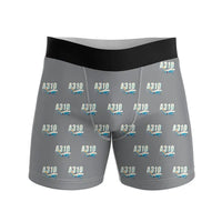 Thumbnail for Airbus A310-300P2F - Men Boxers - Cartoon Pattern - Gray