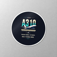 Thumbnail for Airbus A310-300P2F - Original - Circle Sticker - Close-up