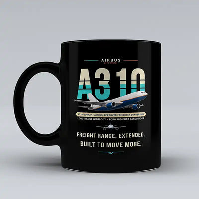Airbus A310-300P2F - Original - Mug - Black