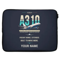 Thumbnail for Airbus A310-300P2F - Original + Name - Laptop Sleeve