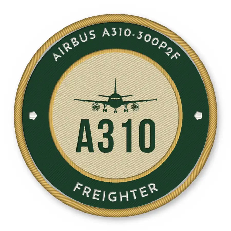 Airbus A310-300P2F Patches - Circle - Forest Gold