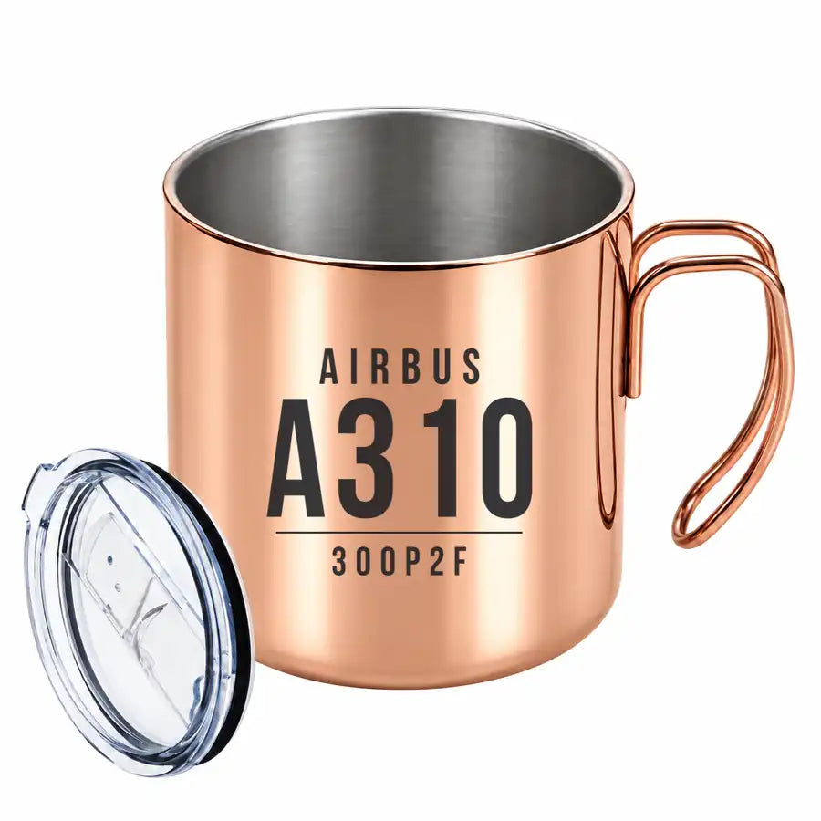 Airbus A310-300P2F - Portable Mug - Tag - Copper