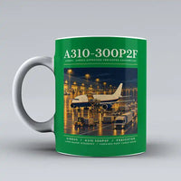 Thumbnail for Airbus A310-300P2F - Poster - Mug - Green