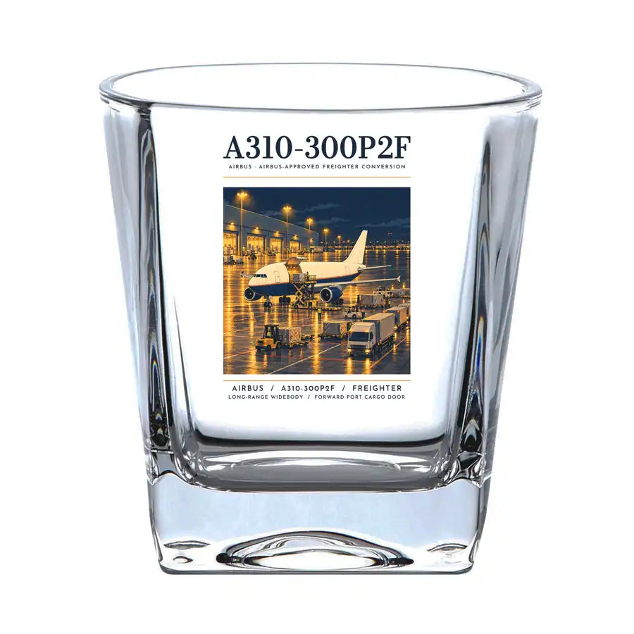 Airbus A310-300P2F - Poster - Whiskey Glass