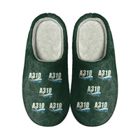 Thumbnail for Airbus A310-300P2F - Slippers - Cotton - Cartoon Pattern - Dark Green