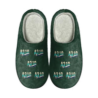 Thumbnail for Airbus A310-300P2F - Slippers - Cotton - Original Pattern - Dark Green