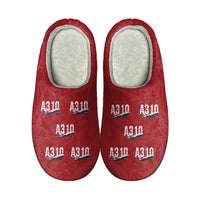 Thumbnail for Airbus A310-300P2F - Slippers - Cotton - Original Pattern - Red