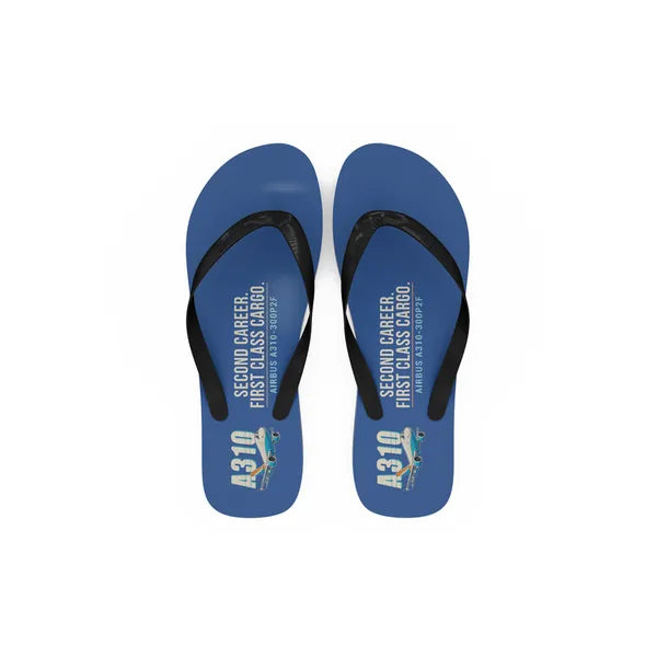 Airbus A310-300P2F - Slippers - Flip Flops - Cartoon - Blue