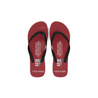 Thumbnail for Airbus A310-300P2F - Slippers - Flip Flops - Cartoon + Name - Red