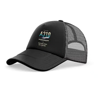 Thumbnail for Airbus A310-300P2F trucker cap - full black