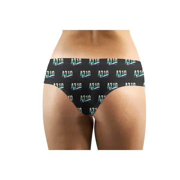 Airbus A310-300P2F - Women Panties - Original Pattern - Black - Back