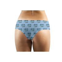 Thumbnail for Airbus A310-300P2F - Women Panties - Original Pattern - Light Blue - Back