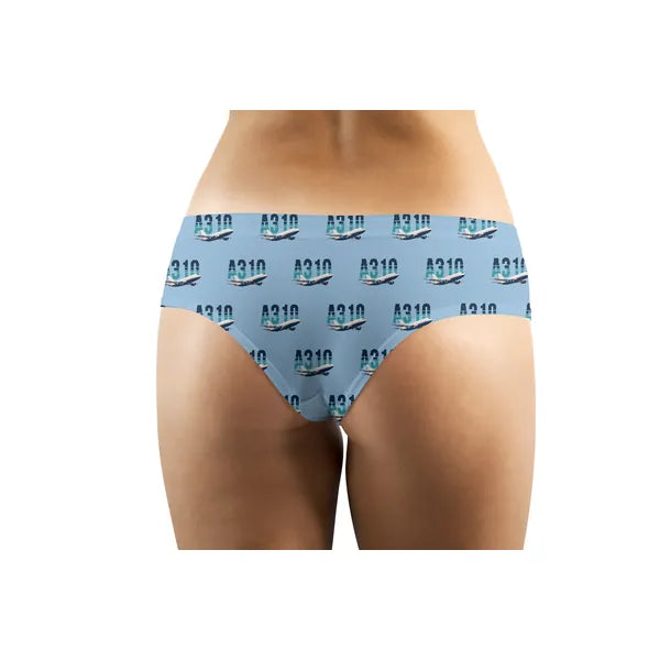 Airbus A310-300P2F - Women Panties - Original Pattern - Light Blue - Back