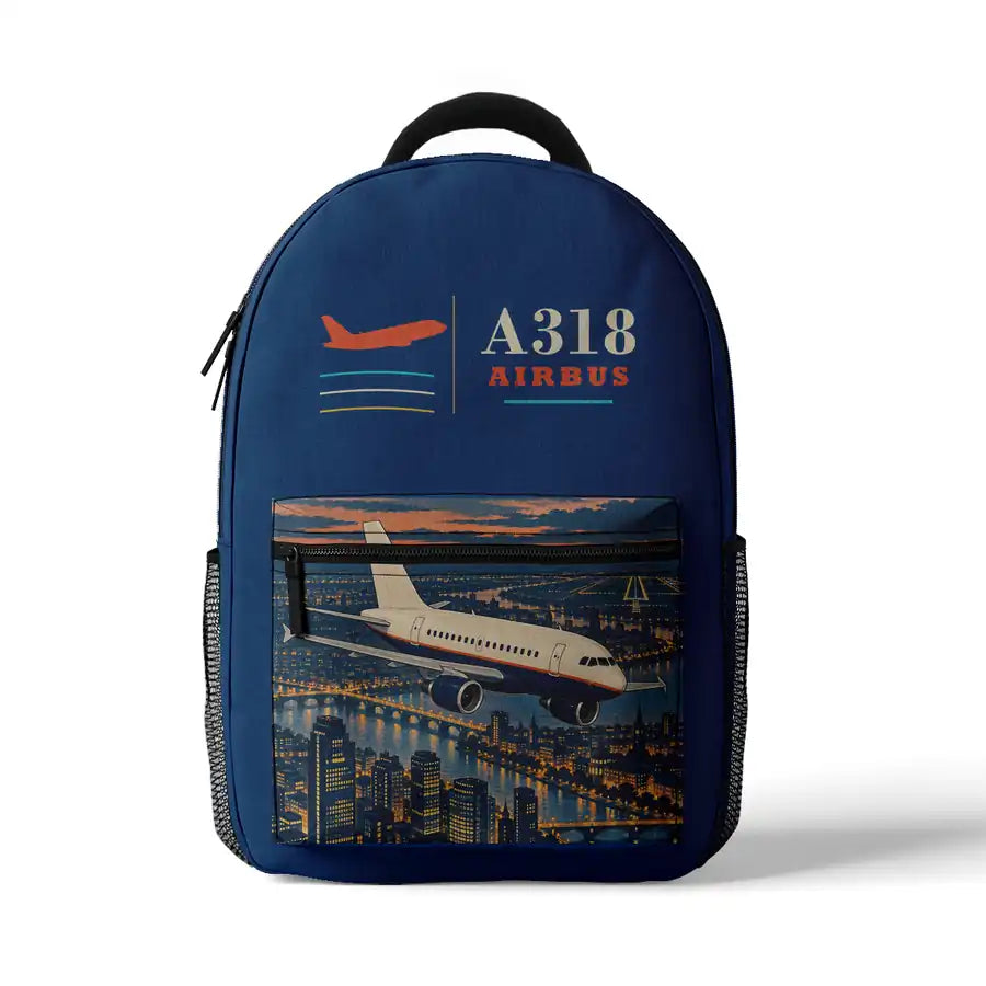 Airbus A318 - 3D Backpack - Blue