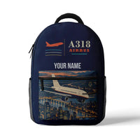 Thumbnail for Airbus A318 - 3D Backpack - Dark Blue + Name
