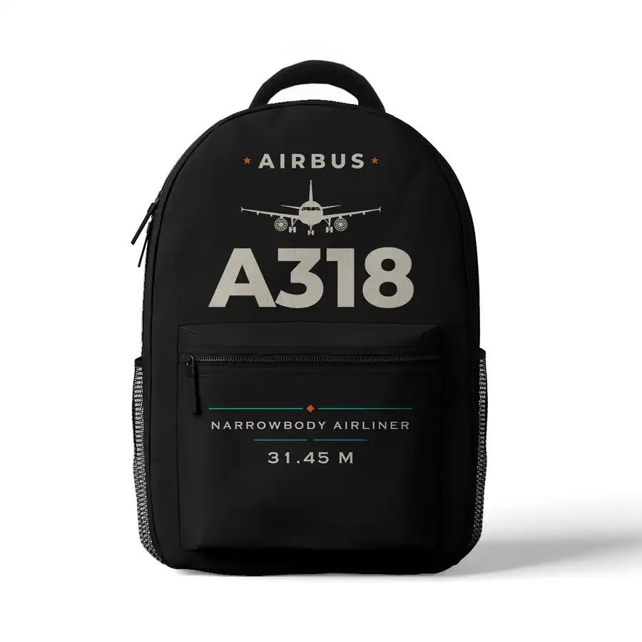 Airbus A318 - 3D Backpack - Heritage - Black
