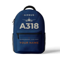 Thumbnail for Airbus A318 - 3D Backpack - Heritage + Name - Blue