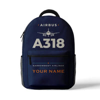 Thumbnail for Airbus A318 - 3D Backpack - Heritage + Name - Dark Blue