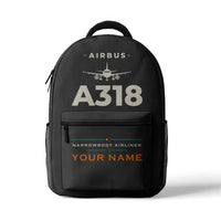 Thumbnail for Airbus A318 - 3D Backpack - Heritage + Name - Gray