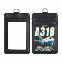 Thumbnail for Airbus A318 - Cartoon - ID Card Holder - Black
