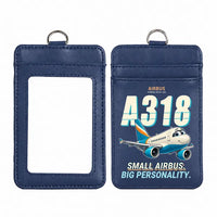 Thumbnail for Airbus A318 - Cartoon - ID Card Holder - Navy Blue
