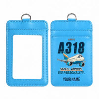 Thumbnail for Airbus A318 - Cartoon - ID Card Holder - Blue + Name