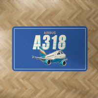 Thumbnail for Airbus A318 - Cartoon - Rectangle Carpet - Blue