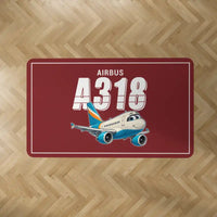 Thumbnail for Airbus A318 - Cartoon - Rectangle Carpet - Dark Red