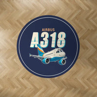 Thumbnail for Airbus A318 - Cartoon - Round Carpet - Dark Blue