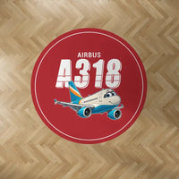 Thumbnail for Airbus A318 - Cartoon - Round Carpet - Red