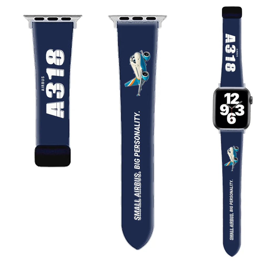 Airbus A318 Apple Watch Bands - Navy Blue (Magnetic Band) - Cartoon