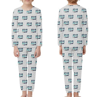 Thumbnail for Airbus A318 - Children Pajamas - Original Pattern - Light Gray