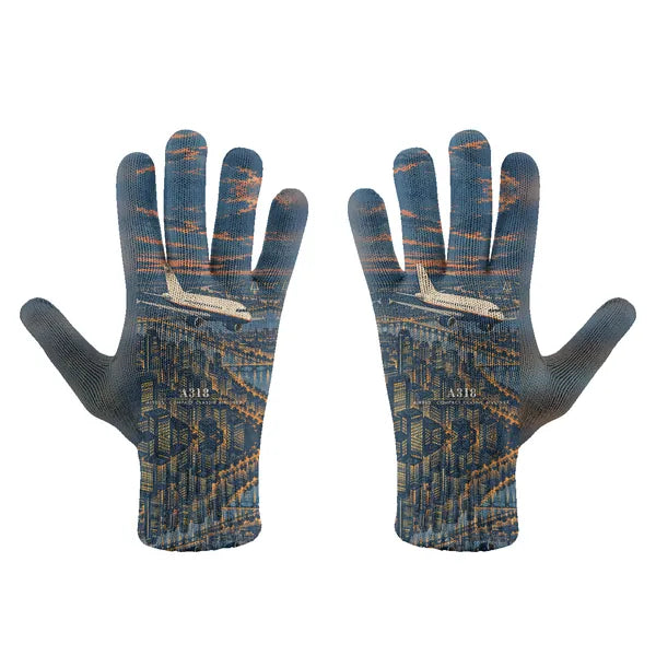 Airbus A318 - Gloves - Full - 3D - Full Print