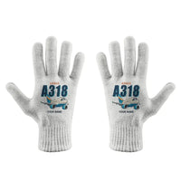 Thumbnail for Airbus A318 - Gloves - Full - Cartoon + Name - White